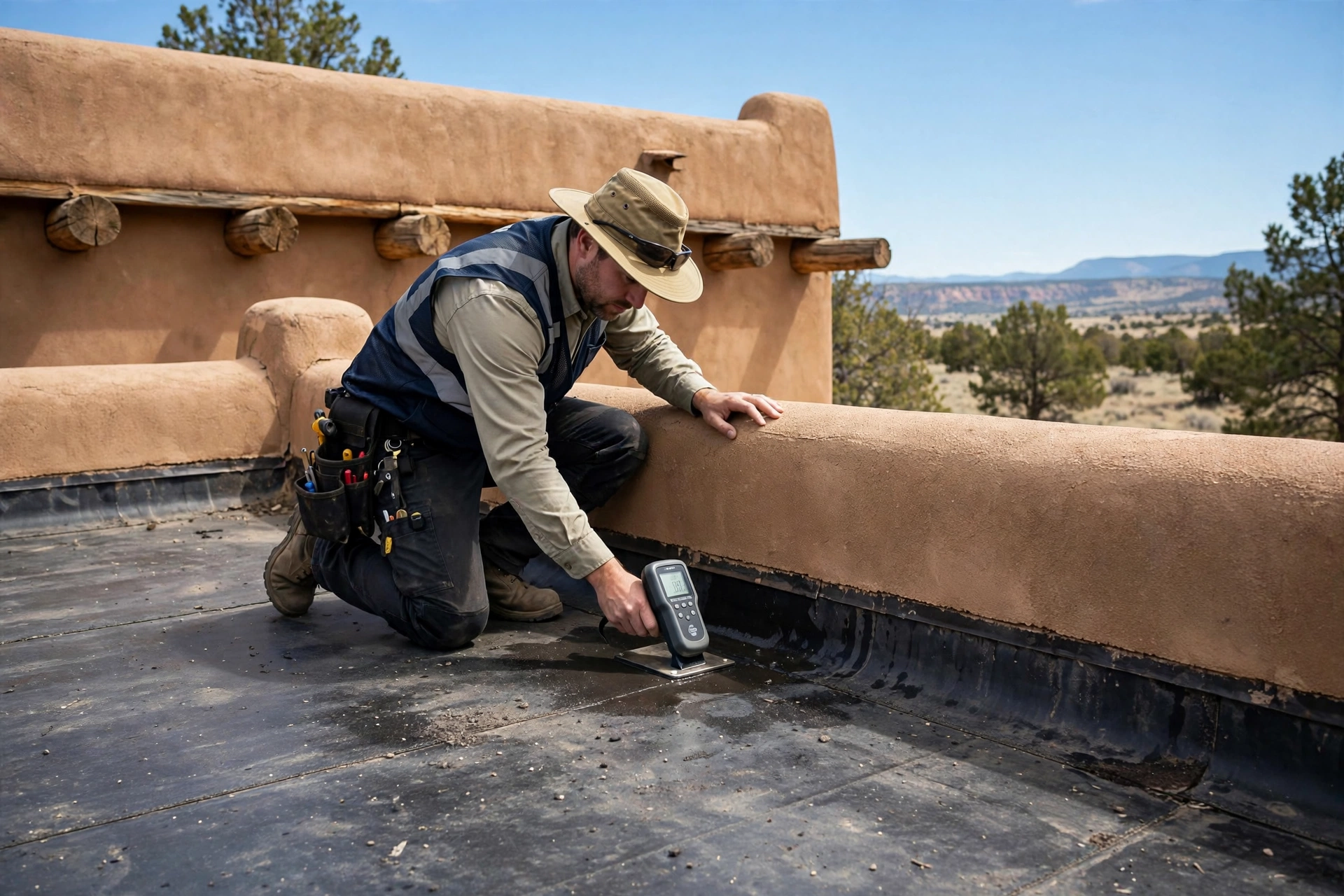 Determining whether a ceiling water stain comes from a roof leak or plumbing leak